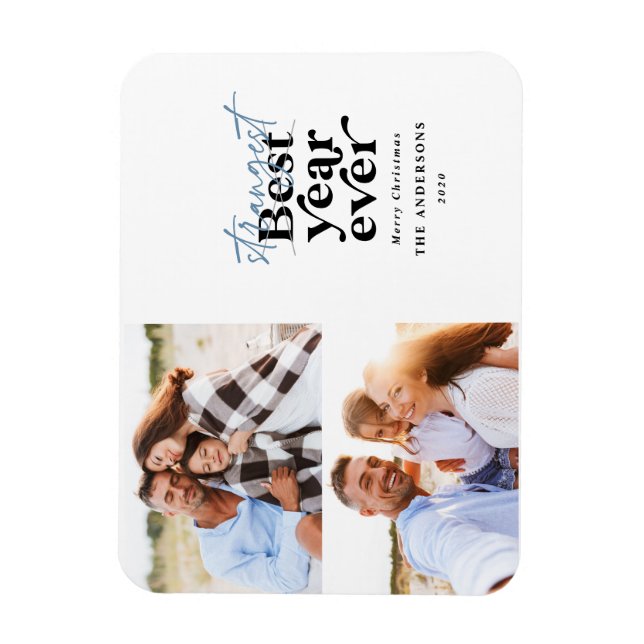 Modern typografi - det konstigaste året någonsin magnet (Vertikal)