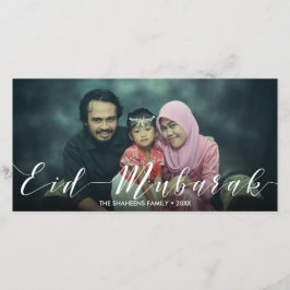 Modern typografi Eid Mubarak - Fotokort