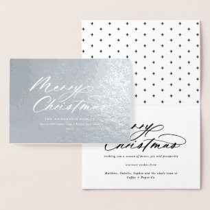 Modern typografi - elegant - jul folierat kort