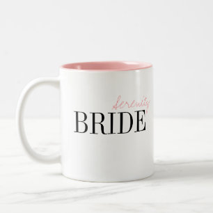 Modern typografi Enkel Personlig Bride Mugg