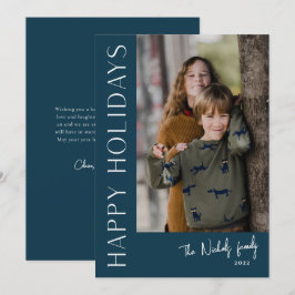 Modern typografi Enkelt foto Glad Julkort