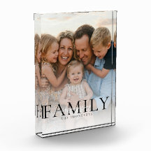 Modern typografi Familjenamn Minnessaker Foto Pres