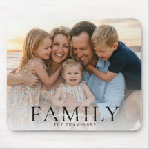 Modern typografi Familjenamn Minnessaker Foto Pres