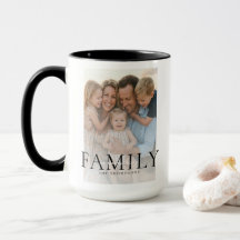 Modern typografi Familjenamn Minnessaksgåva Foto