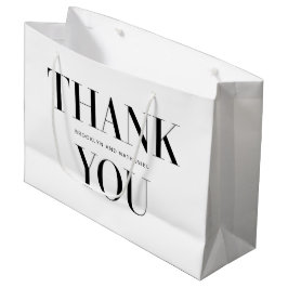 Modern typografi fet tack-gavbag
