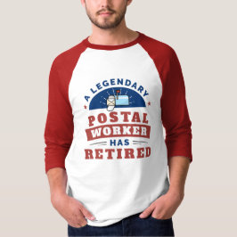 Modern typografi för indraget postverksarbetare t shirt