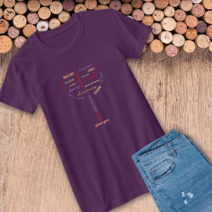 Modern typografi för vin Älskare Tee