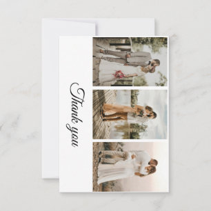 Modern typografi Foto Bröllop Tacksamhetskort OSA Kort