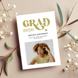 Modern typografi, foto guld simple studenten meddelande