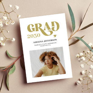 Modern typografi, foto guld simple studenten meddelande