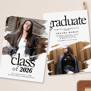 Modern typografi - foto Studenten Inbjudningar