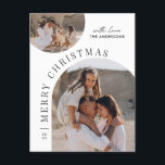 Modern typografi - fotokollage jul helg vykort<br><div class="desc">Modern minsta grafikkort i abstrakten - fotokollage julvykort för helgdag. Fet på trendutformning. En del av en helgdag.</div>