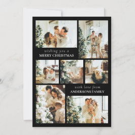 Modern typografi - fotokollage julkort