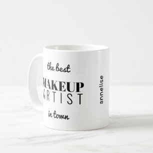 Modern typografi ger konstnärsyrket roligt kaffemugg