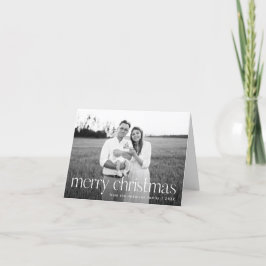 Modern typografi God jul 2-foto Helgkort