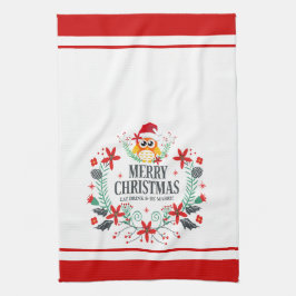 Modern Typografi God jul jul Uggla Kökshandduk