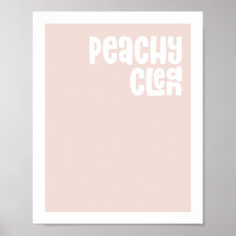 Modern typografi i badrummet - skriv allt rent poster