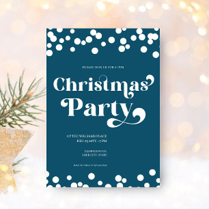 Modern Typografi - inbjudan till julfest