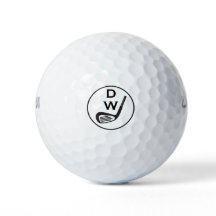 Modern typografi initialer monogram golf bollar
