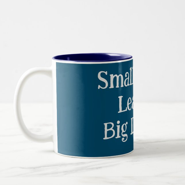 Modern typografi - inspirationstext citat Manar Två-Tonad Mugg (Vänster)