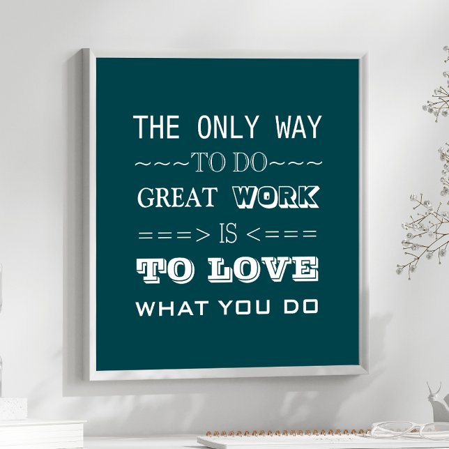 Modern typografi inspirerande citat poster (Skapare uppladdad)