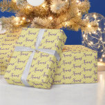 Modern Typografi Julafton jul Presentpapper<br><div class="desc">Modern typografi Julafton Julafton Papper // Ett enkelt och modernt mönster med typografi Julafton på beige bakgrund. Underbart inslagna pappert för dina julklappar. Du kan ändra text och bakgrund färg.</div>