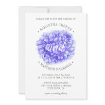 Modern Typografi Lavender Lila Peony Bröllop