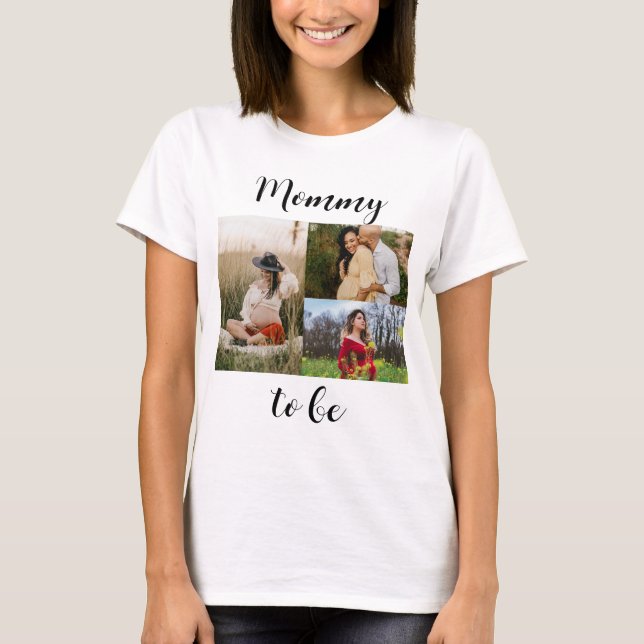 Modern typografi Mamma för att vara anpassningsbar T Shirt (Framsida)