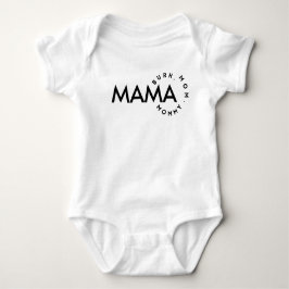 Modern Typografi Mamma Mamma Bruh Bodykostym T Shirt