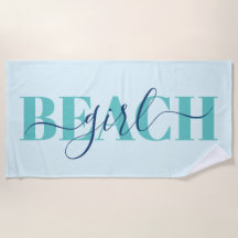 Modern typografi manus blå teal strand citat