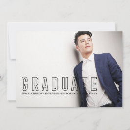 Modern typografi Masculine Studenten Photo Meddelande