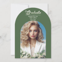 Modern typografi med fet Student Oliv grönt Arch