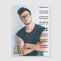 Modern typografi - minimalistisk Studenten Tack