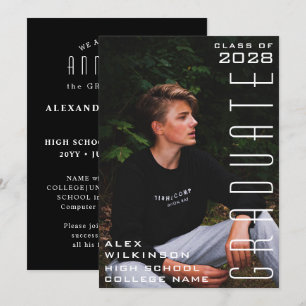Modern typografi - minimalistiskt foto Studenten Meddelande