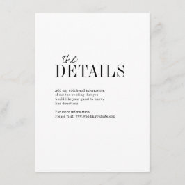 Modern typografi - minsta detaljkort för elegant tilläggskort