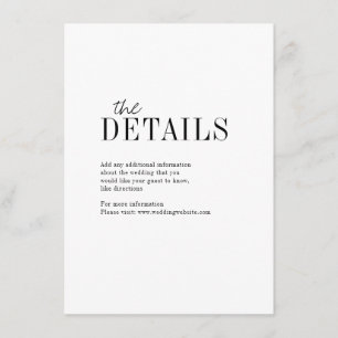 Modern typografi - minsta detaljkort för elegant tilläggskort