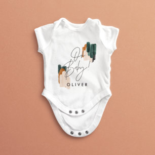 Modern typografi Oh babydusch party-gåva Baby B T Shirt