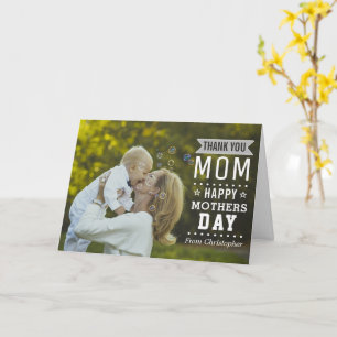 Modern typografi - överlägg med Mors dag-foto i Ly Kort