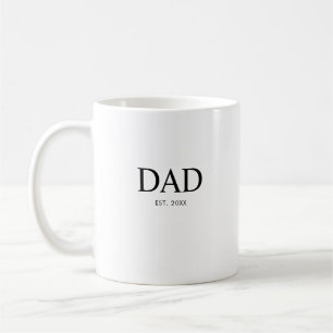 Modern typografi Pappa etablerad Kaffemugg