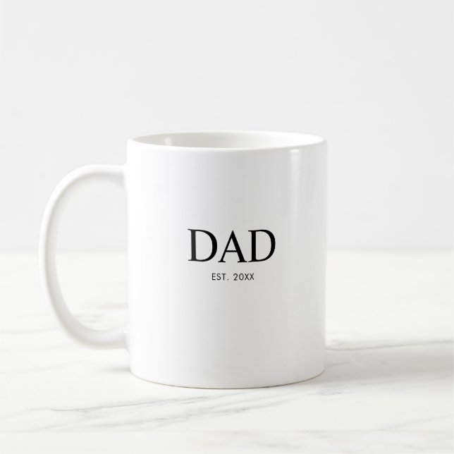 Modern typografi Pappa etablerad Kaffemugg (Vänster)