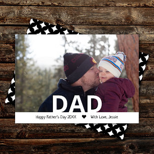 Modern typografi "PAPPA" Photo Fars dag