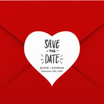 Modern typografi Personligt bröllp Spara datum