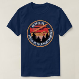 Modern typografi Pilot Sarkastic T Shirt