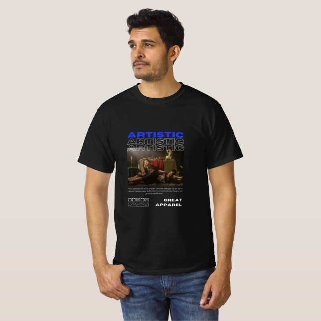 Modern typografi-pop-kultur T-Shirt (Hel framsida)