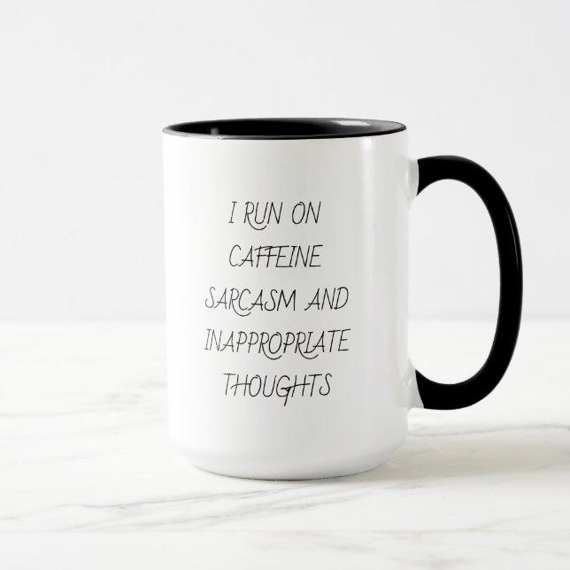 Modern typografi Rolig kaffefanatiker  Mugg (Höger)