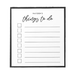 Modern typografi Sak att göra lista Anteckningsblock