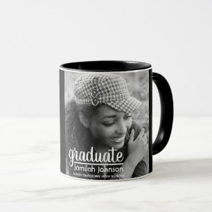 Modern typografi Studenten Photo Gift Mugg