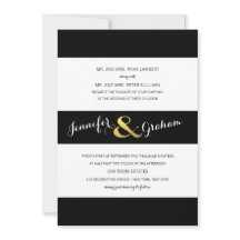 Modern Typografi, svart och vitt Rand | Guld