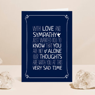 Modern typografi - sympati kort