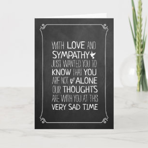 Modern typografi - sympati kort